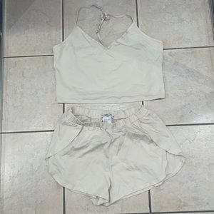 Abercrombie sleep set shorts and top NWT